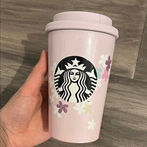 Starbucks Pink Floral Tumbler